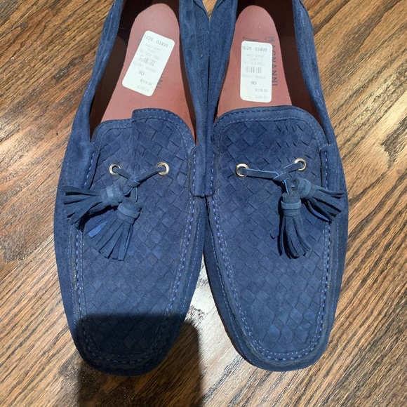 Navy loafers